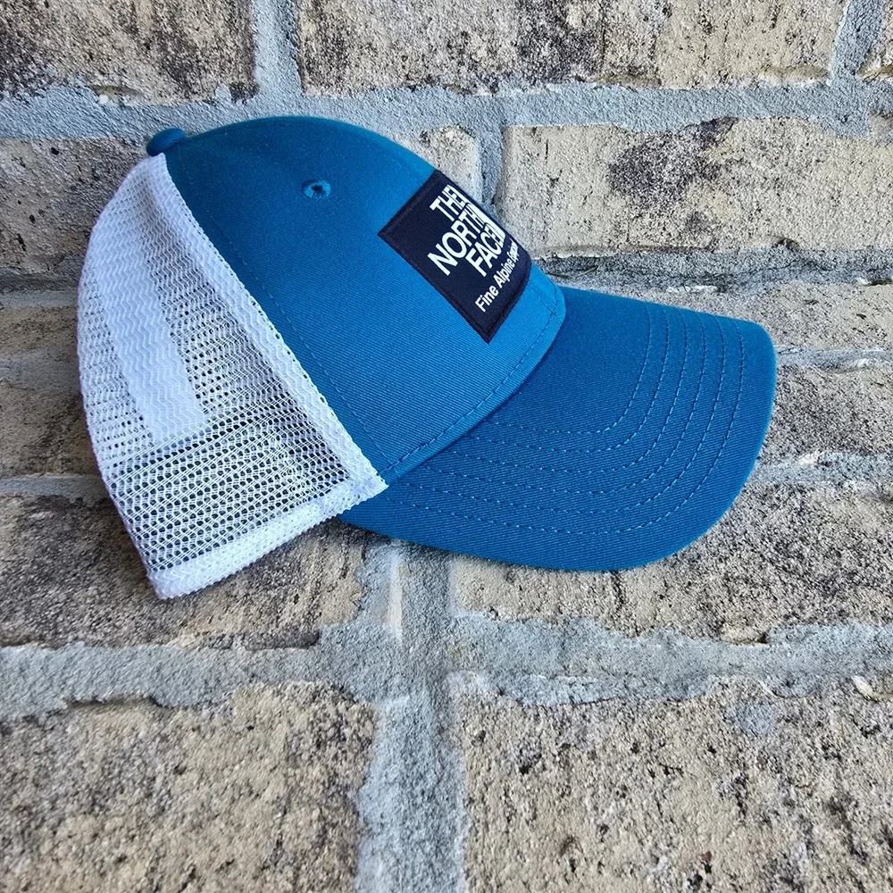 The North Face Fine Alpine Equipment Blue Mesh Trucker Snapback Hat One Size